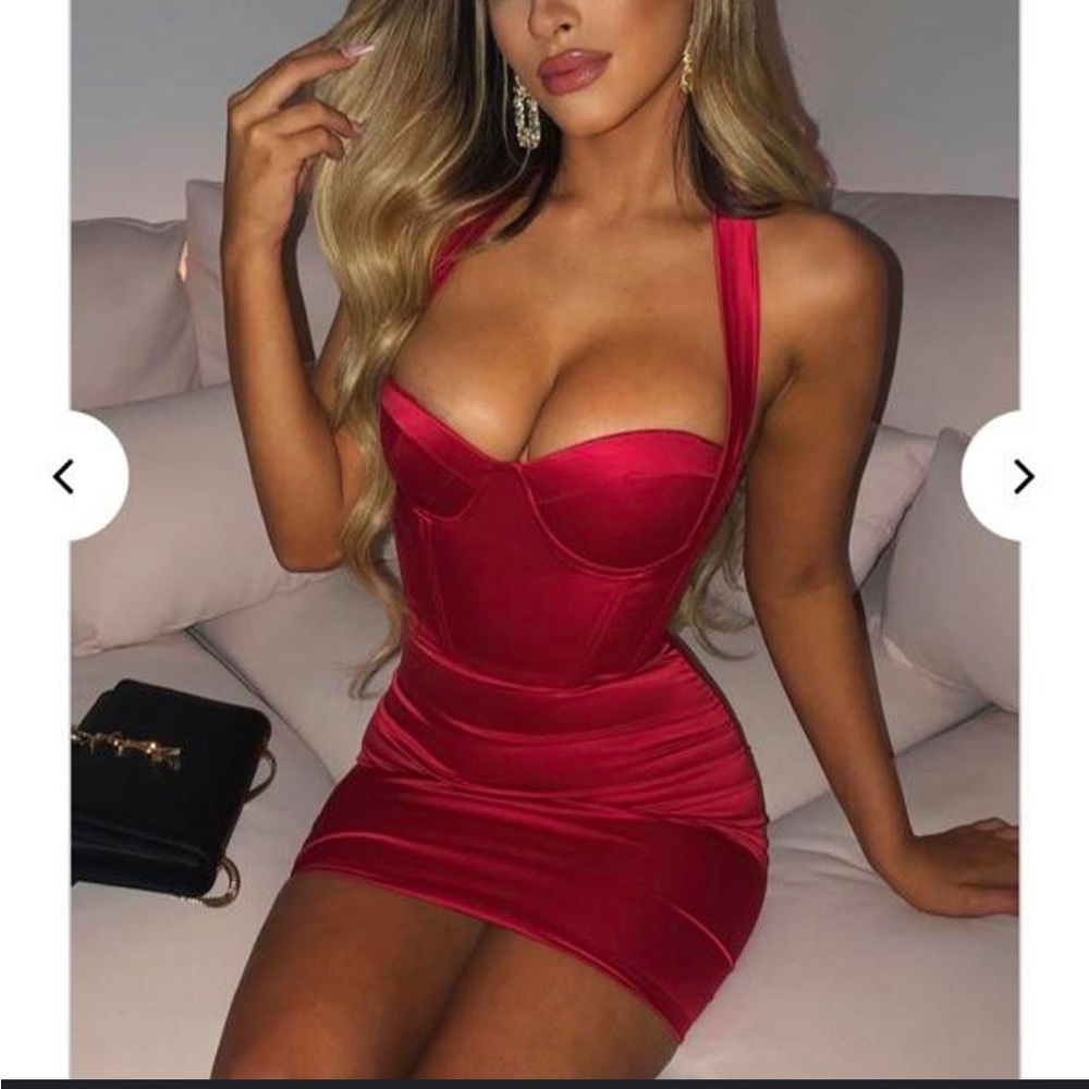 BabyBoo Ada Mini Dress Red